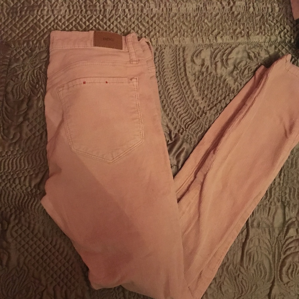 Vintage y2k BDG Pink Mid- rise corduroy skinny jeans